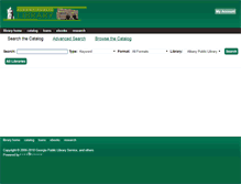 Tablet Screenshot of libweb.cityofalbany.net