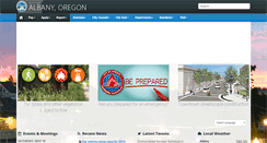 Desktop Screenshot of cityofalbany.net