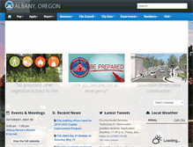 Tablet Screenshot of cityofalbany.net